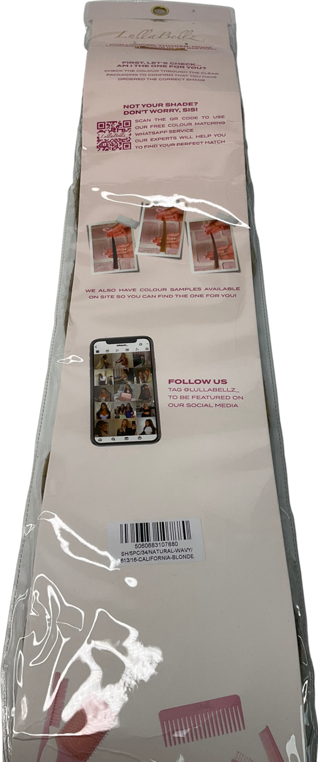 LullaBellz Beige Extra Af 34'' 5 Piece Natural Wavy One Size