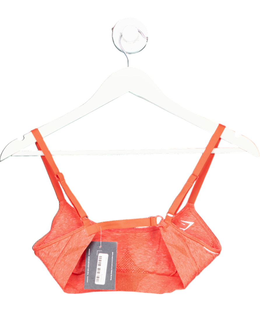 gymshark Orange Sports Bra UK XS