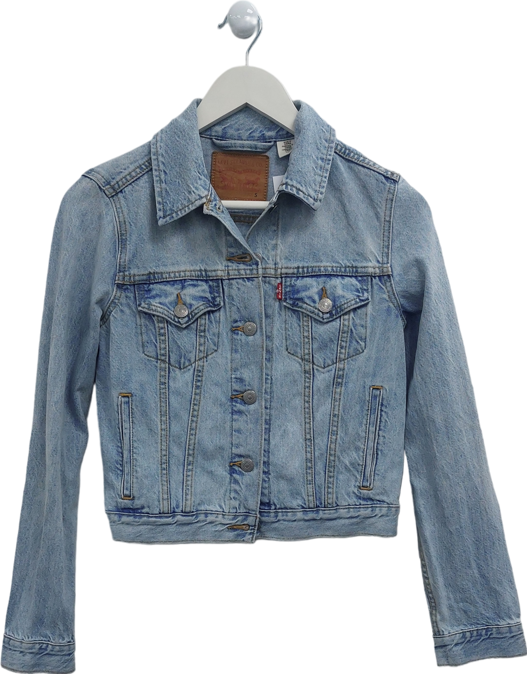 levis Blue Personalised 'rosie' Denim Jacket UK S