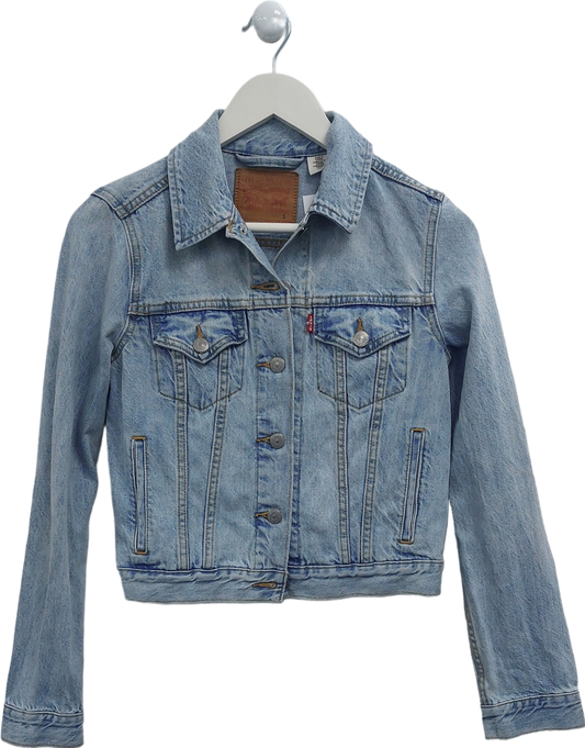 levis Blue Personalised 'rosie' Denim Jacket UK S