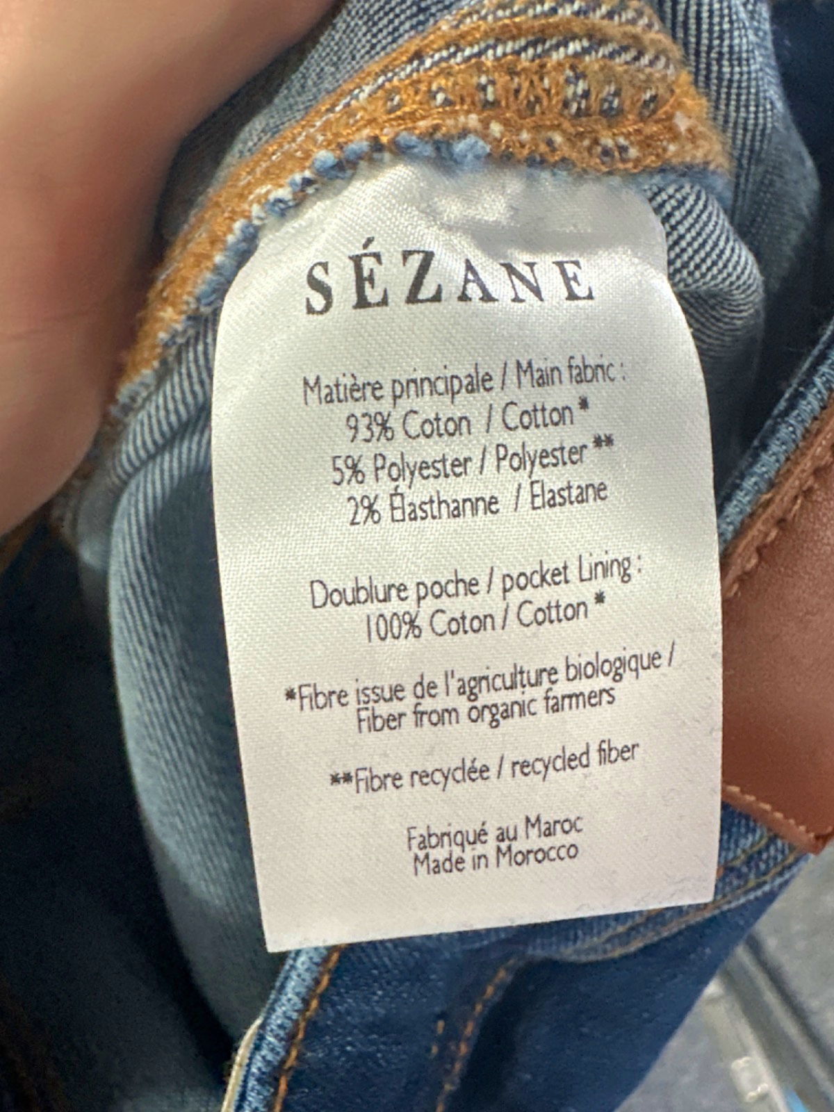 Sézane Blue Denim Skinny Jeans UK W26