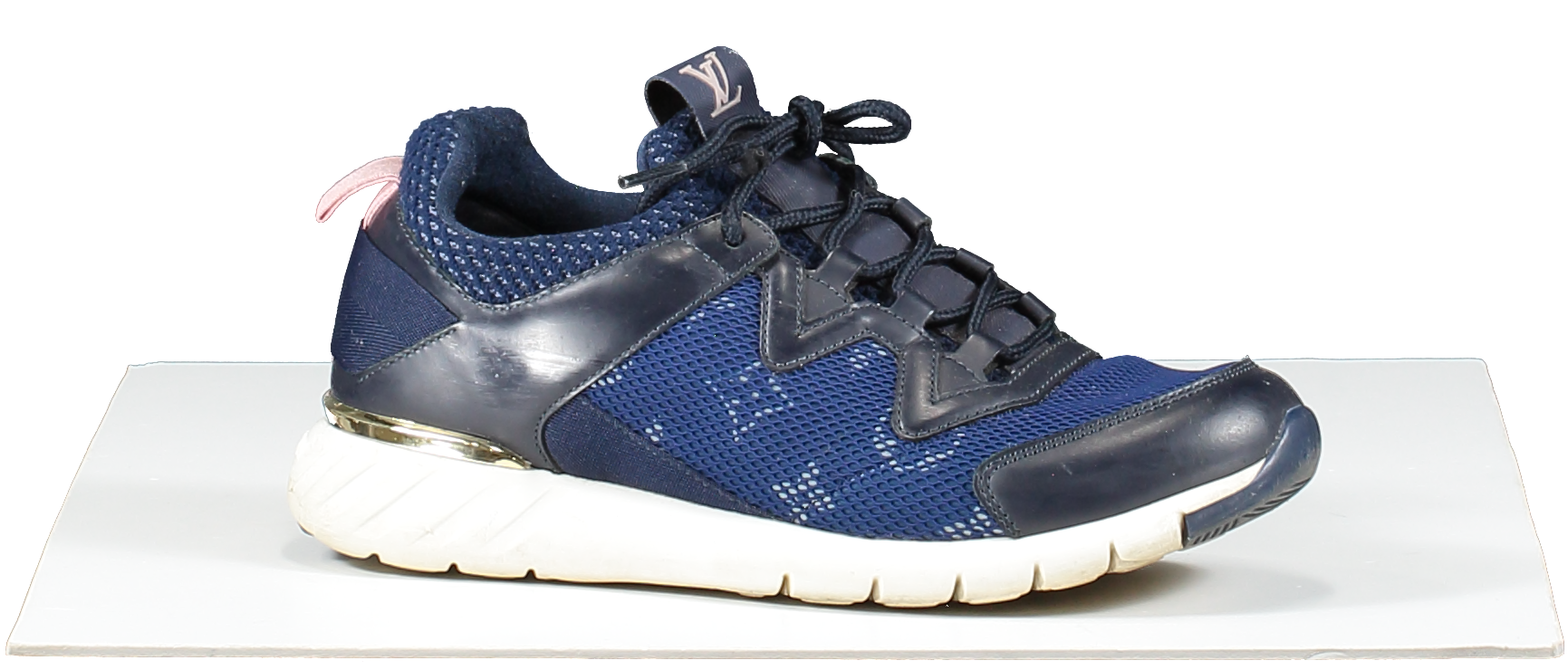 Louis Vuitton Blue LV Aftergame Logo Trainers UK 3 EU 36 👠