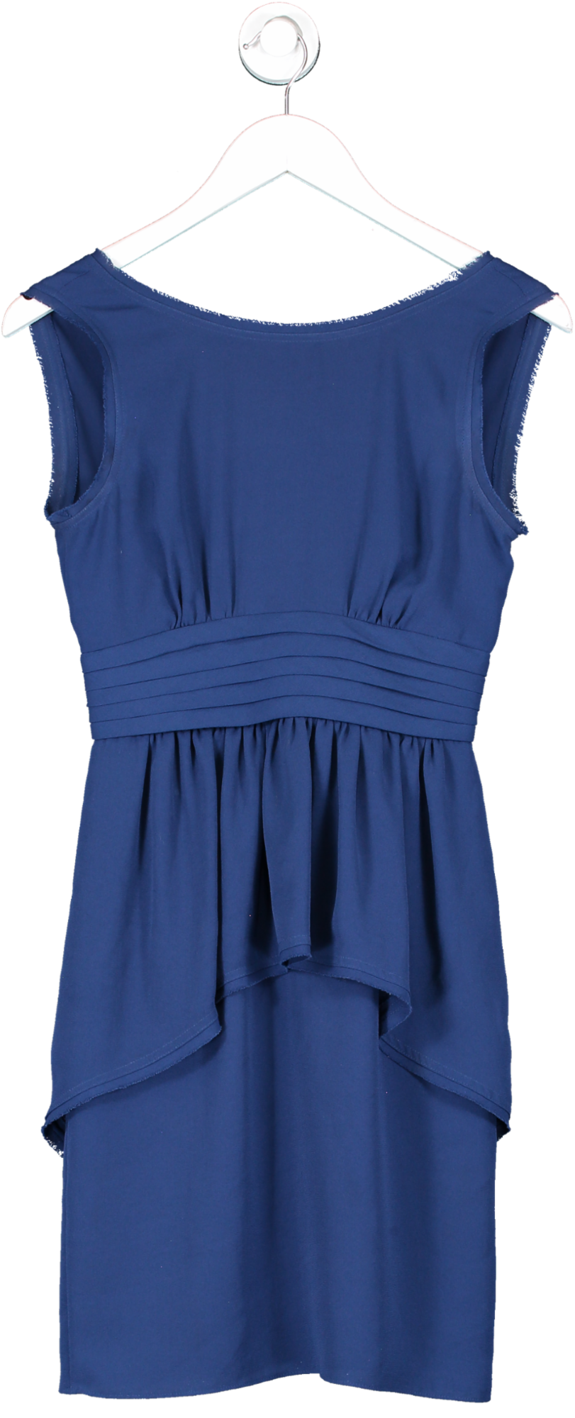 BCBGMAXAZRIA Blue Rhea Dress Peplum Cocktail Dress UK XL