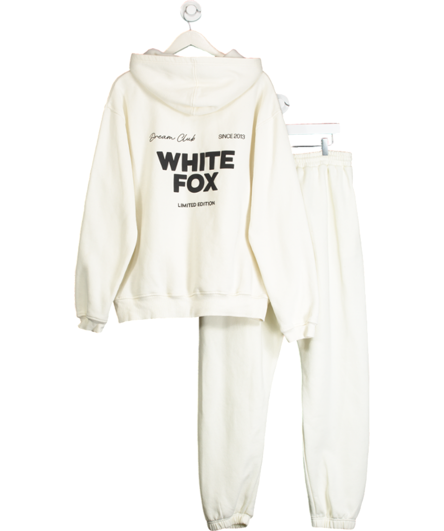 White Fox Cream 2-piece Dream Club Tracksuit UK L/XL
