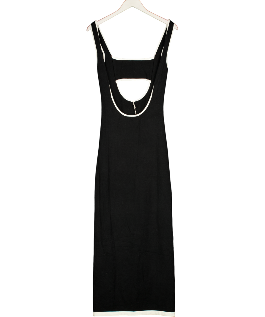 Peppermayo Lost In Paris Knit Maxi Dress - Black UK XS/S