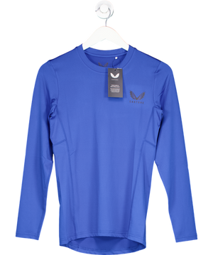 Castore Blue Long Sleeve Baselayer Top UK S