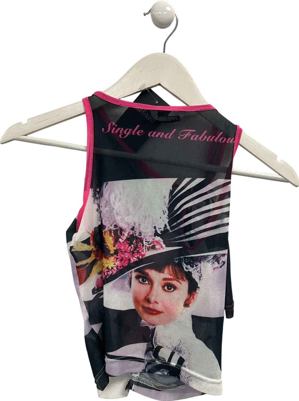 jyosei Multicoloured Mesh Top UK M