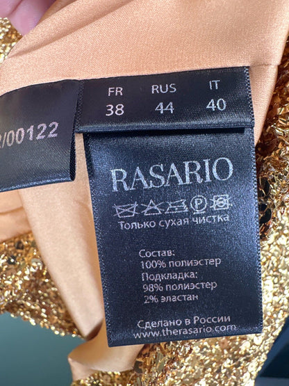 Rasario Gold Sequin Blazer UK 8