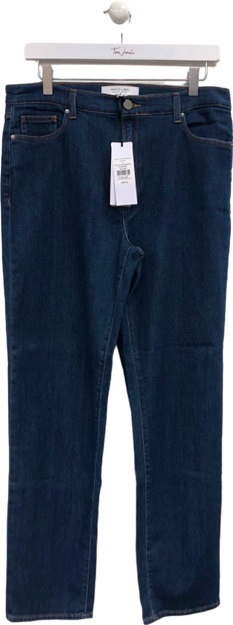 The White Company Blue Marlow Straight Fit Jeans UK 12
