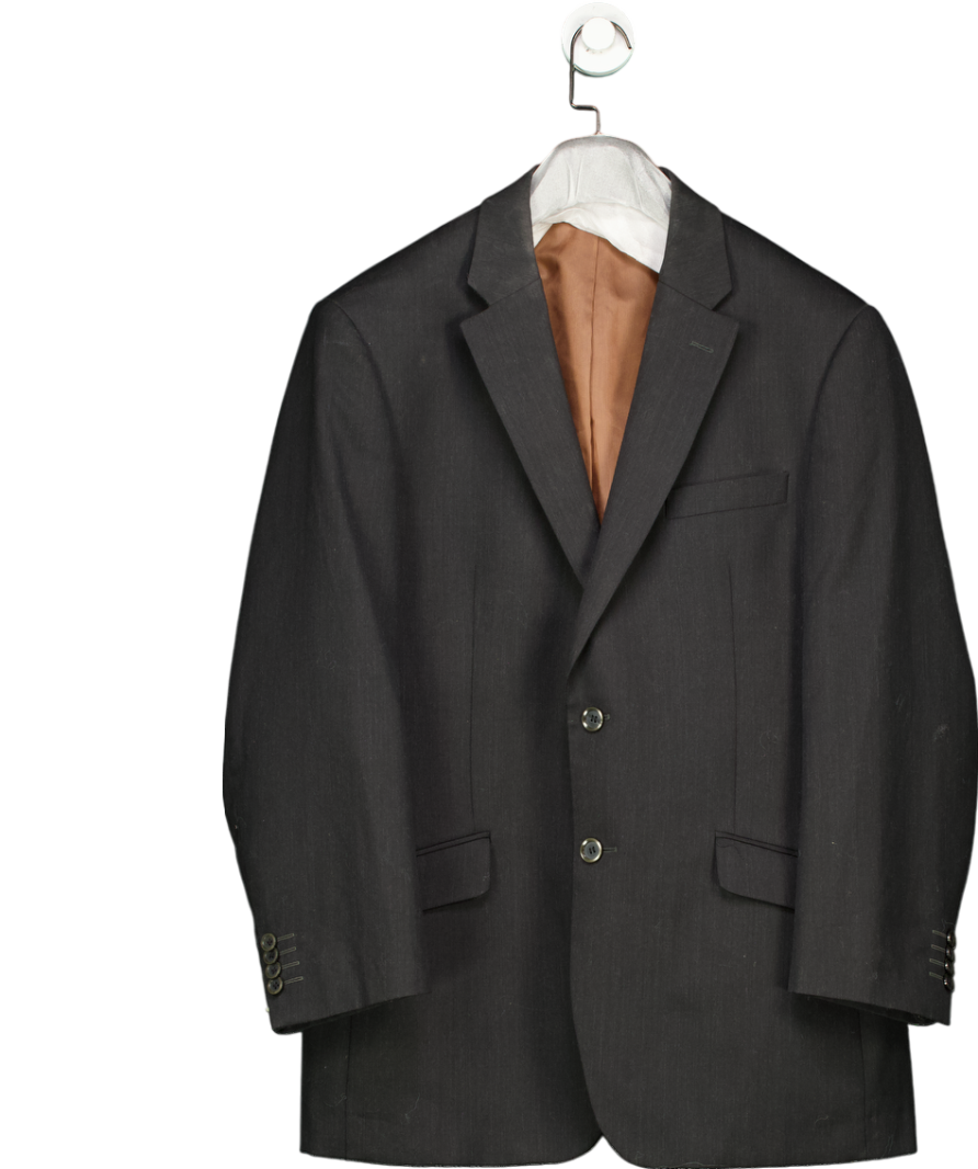 Brook Taverner Grey Regular Fit Oxford Pure New Wool Blazer UK 42" CHEST