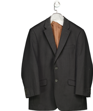 Brook Taverner Grey Regular Fit Oxford Pure New Wool Blazer UK 42" CHEST