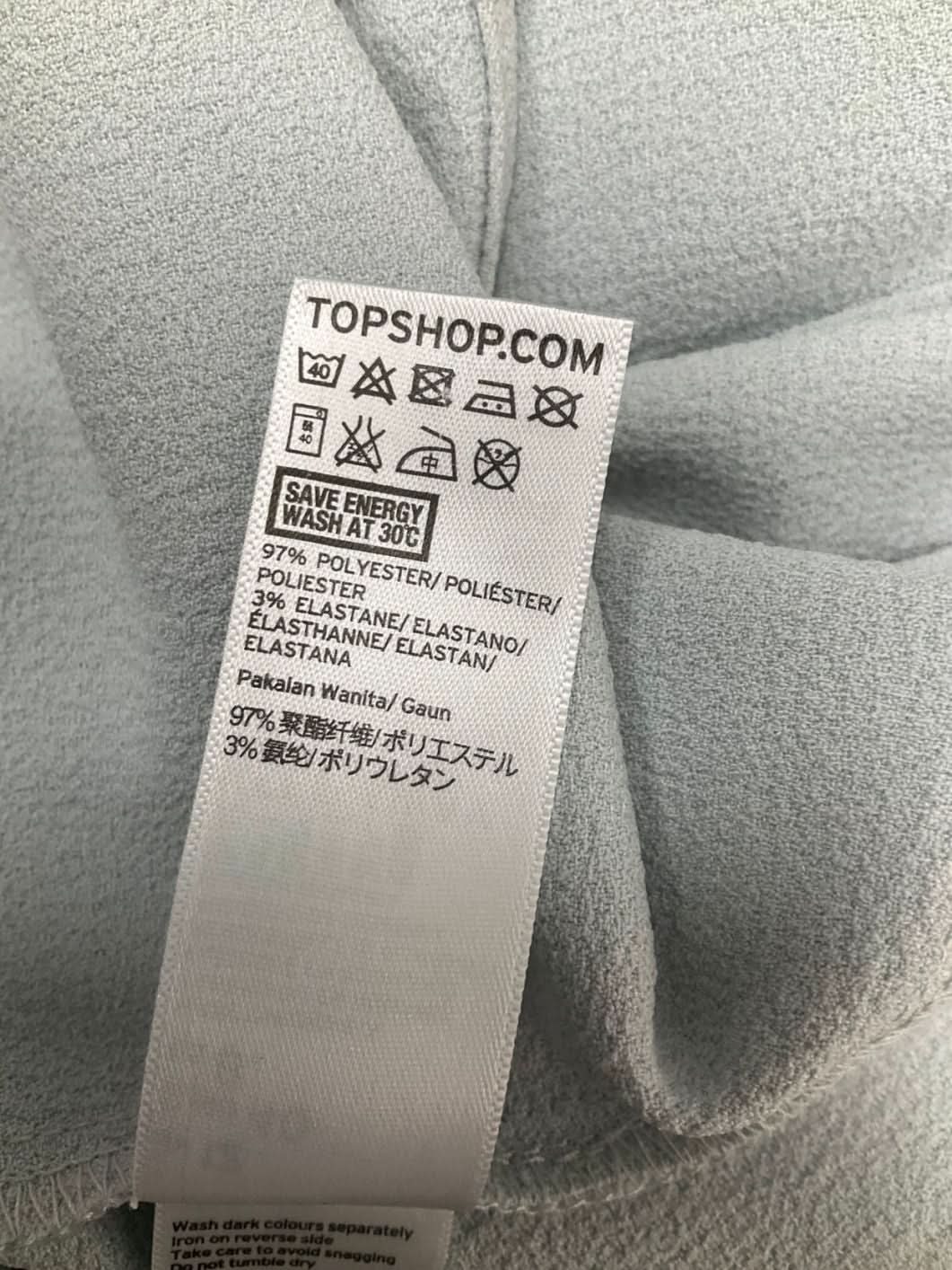 Topshop Blue Wrap Dress UK 12