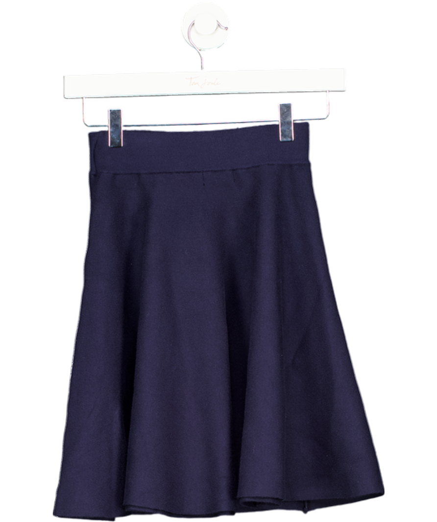 Karen Millen Navy Blue Knitted Mini Skirt UK XS