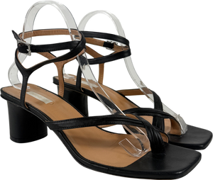 Arket Black Leather Sandal UK 6 EU 39