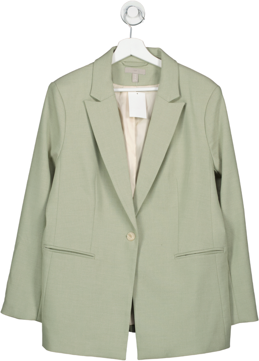 H&M Green Single Breasted Blazer UK 18