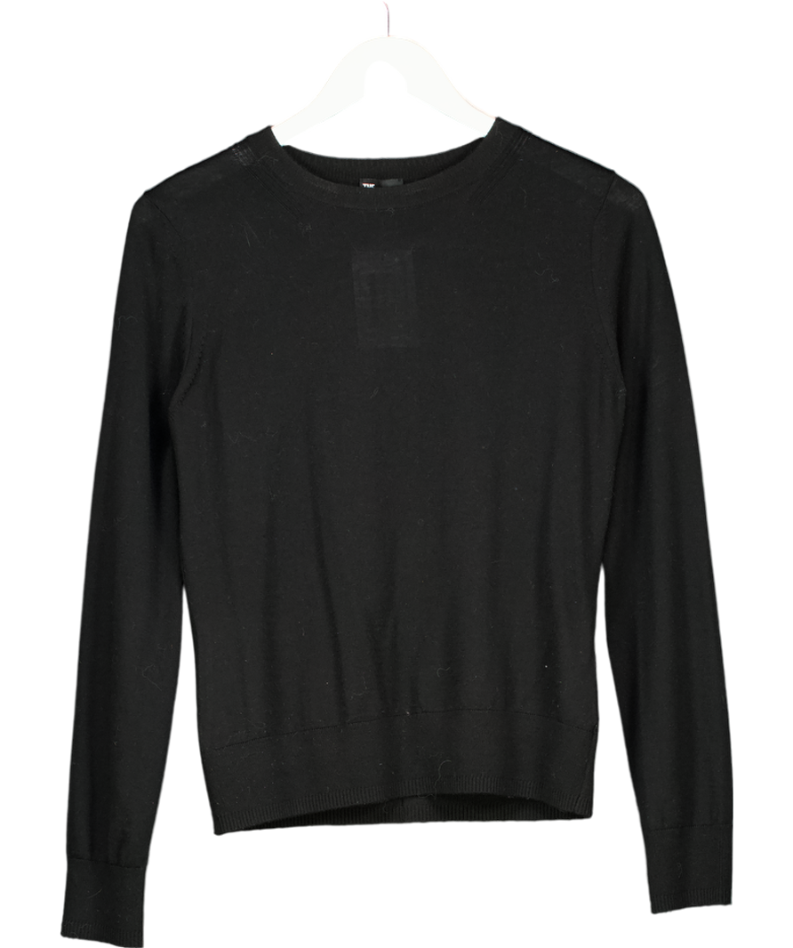 The Kooples Black Fine-knit Sweater UK 8