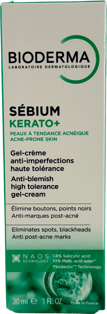 Bioderma Sébium Kerato+ Anti-blemish Gel Cream For Acne Prone Skin 30ml