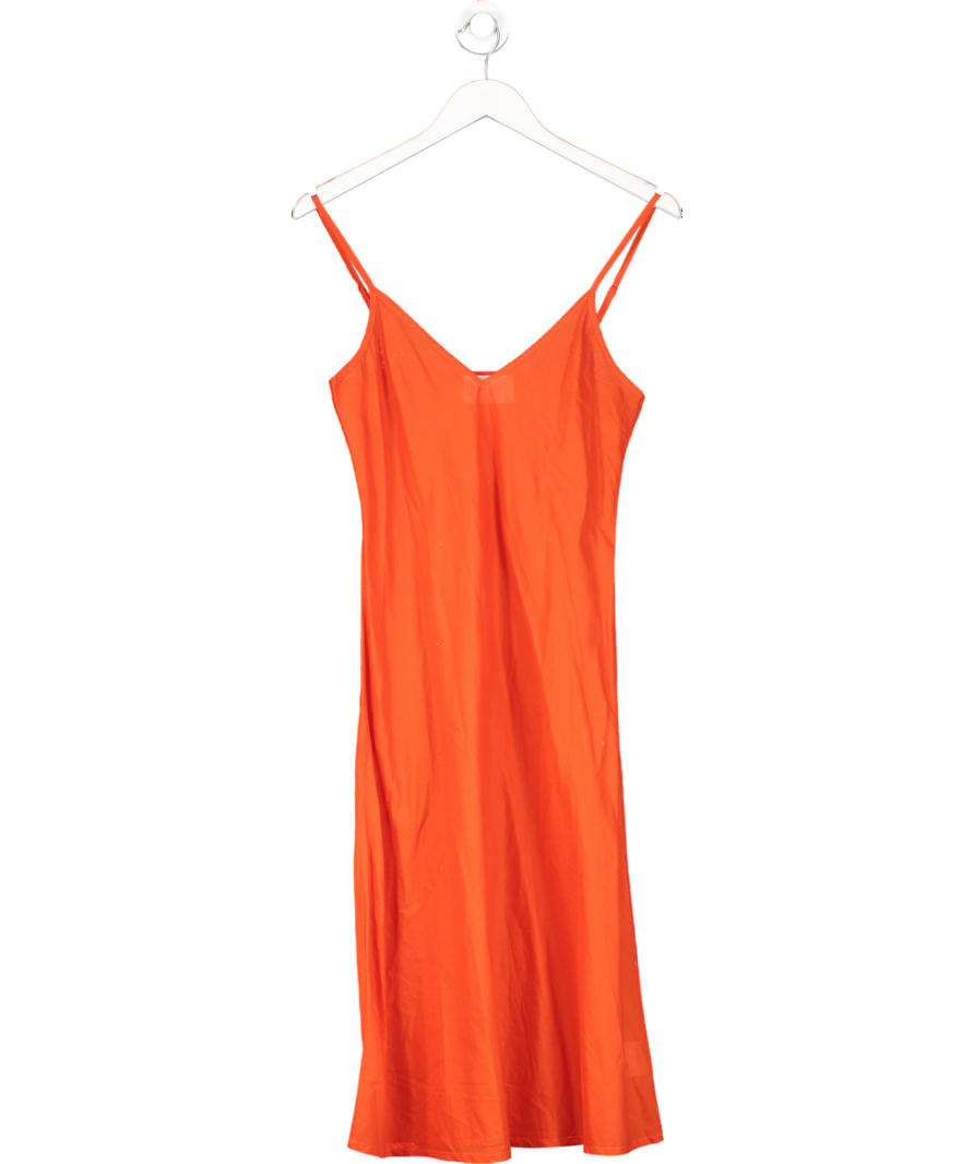 MERLETTE Orange Women's Wallis Smocked Dress UK XS