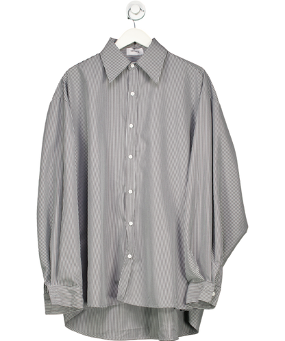 Fitter Grey Long Sleeve Stripe Shirt UK L/XL