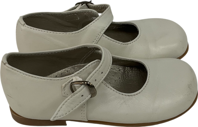 Papouelli Cream Sienna Leather Shoes UK 7 EU 24 👼