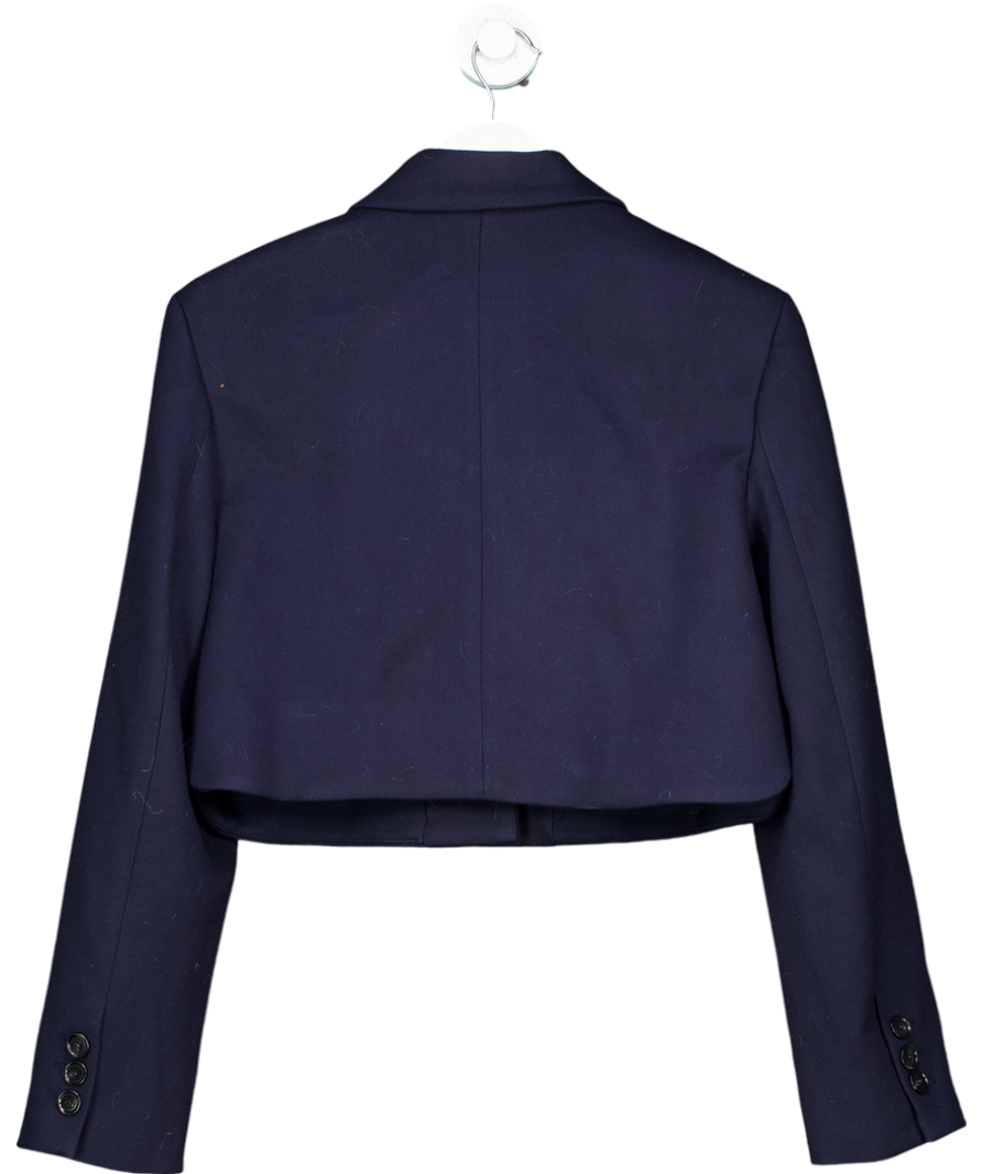 ZARA Blue Cropped Boxy Blazer UK M