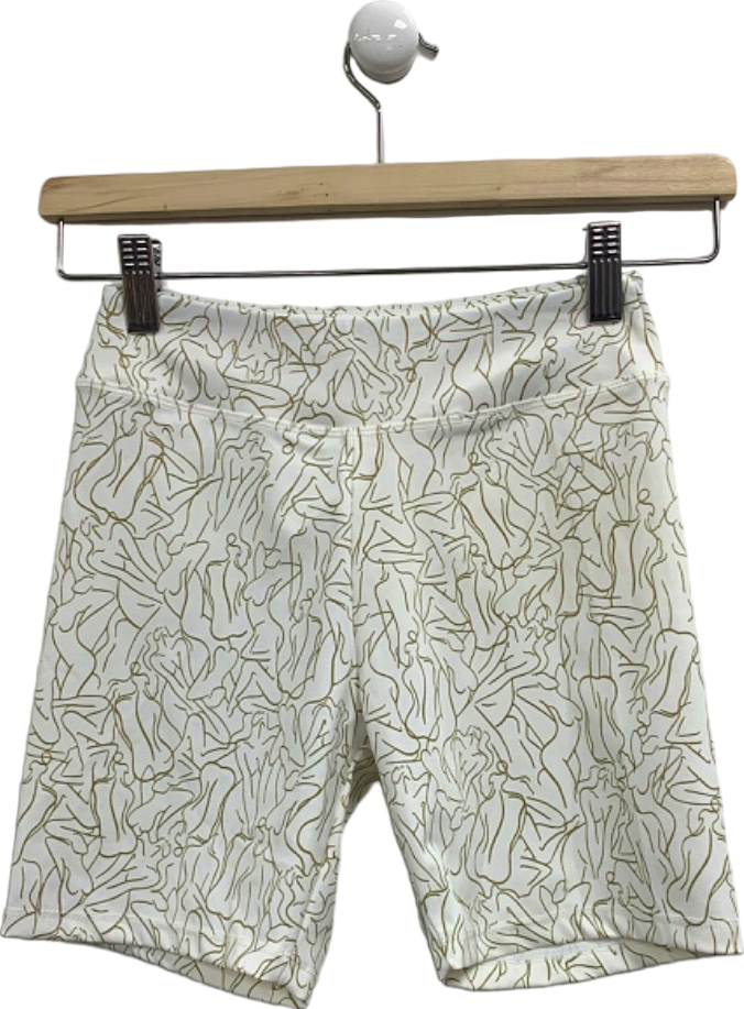 Sefi White Patterned Shorts UK XS