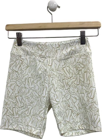 Sefi White Patterned Shorts UK XS