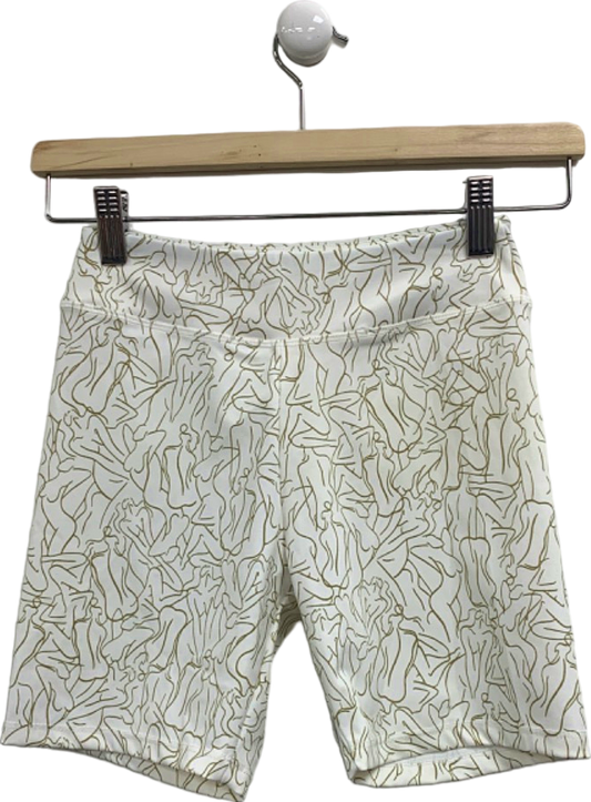 Sefi White Patterned Shorts UK XS