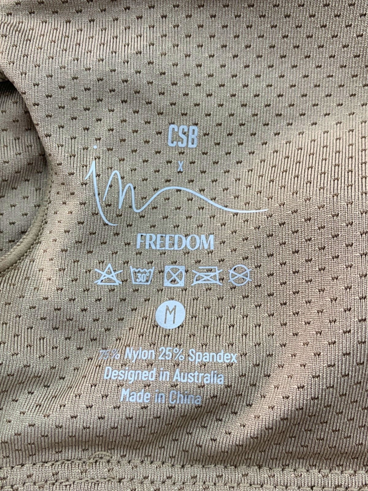 CSB Beige Freedom Sports Bra M