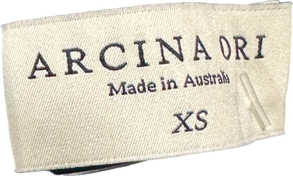 Arcina Ori Navy Asymmetric Maxi Dress XS