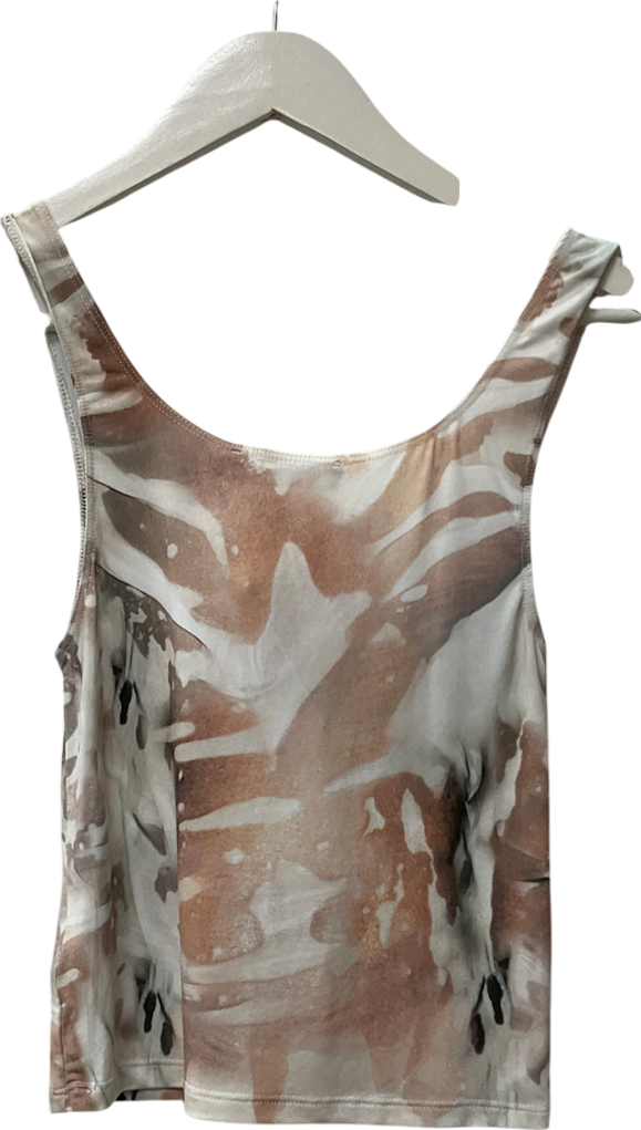 Jaded London Beige Pixelated Vest Shade 2 UK S