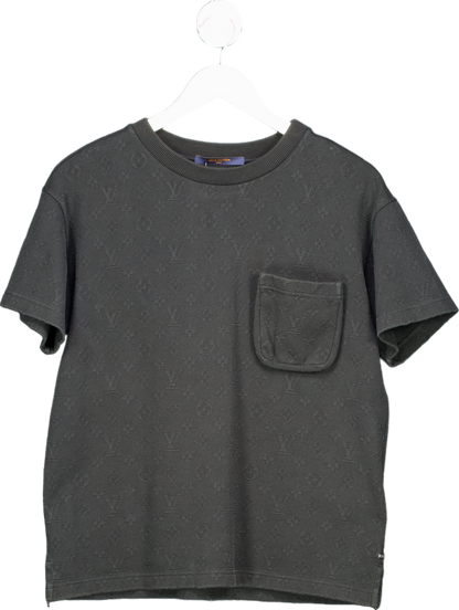 Louis Vuitton Black Signature 3D Pocket Monogram T-Shirt UK XS