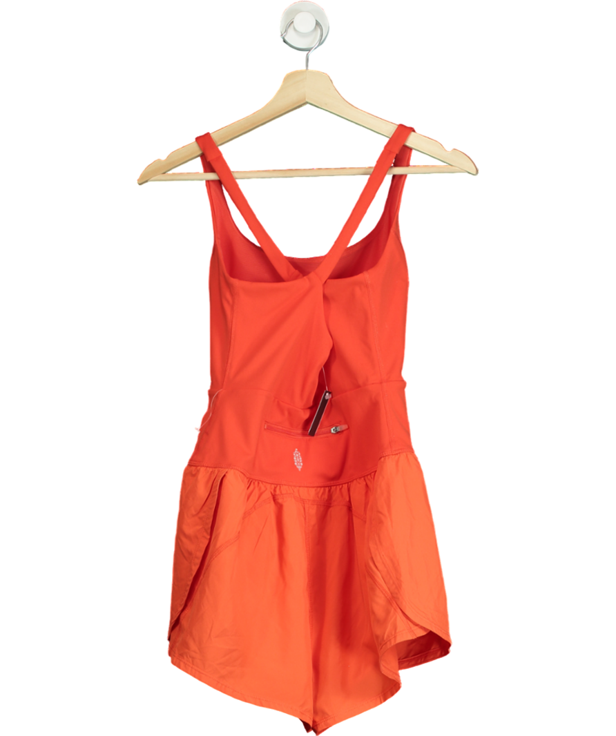 Free People Orange Righteous Runsie UK S