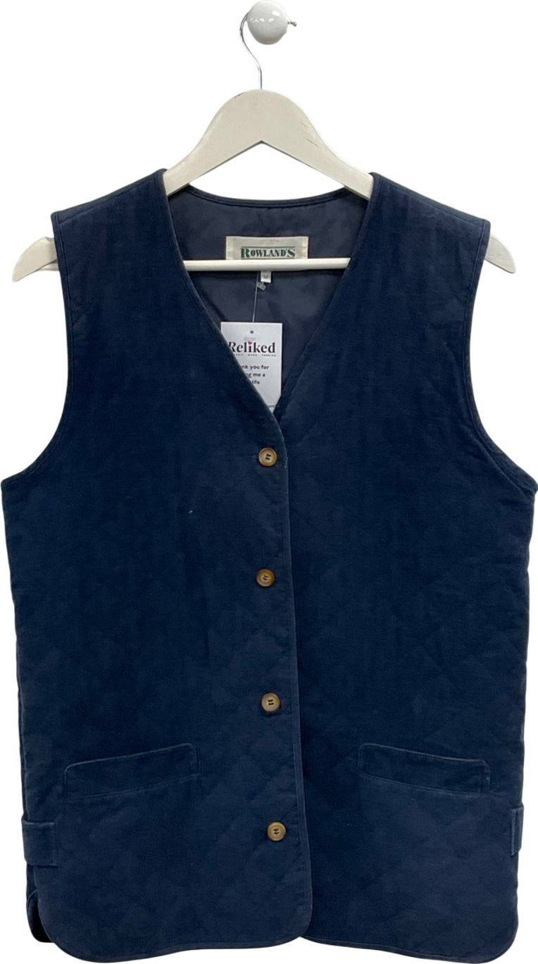 Rowlands Blue Corduroy Waistcoat UK M