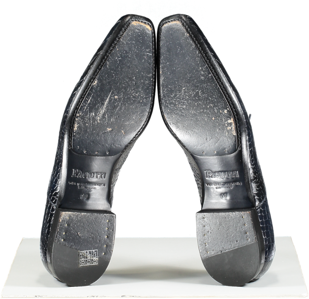 CESARE PACIOTTI Blue Croc Print Formal Shoes UK 10 EU 44 👞