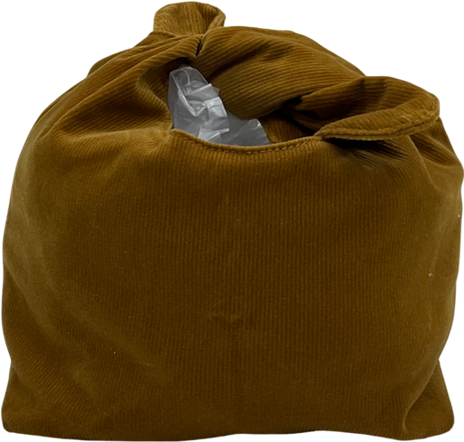 Merit Brown Beauty Corduroy Tie Knot Bag One Size