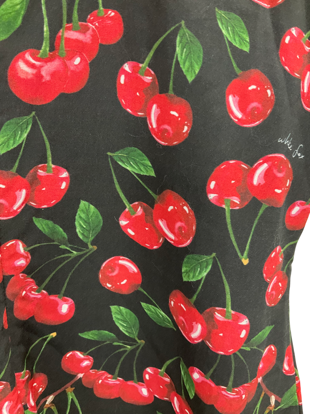 White Fox Black Party Next Door Mini Cherry Dress UK XL