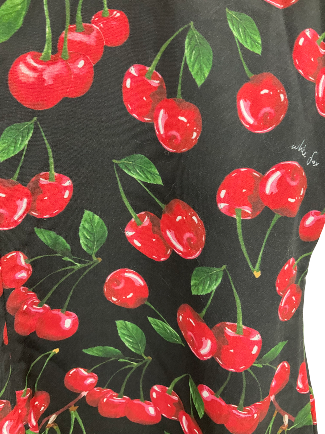 White Fox Black Party Next Door Mini Cherry Dress UK XL