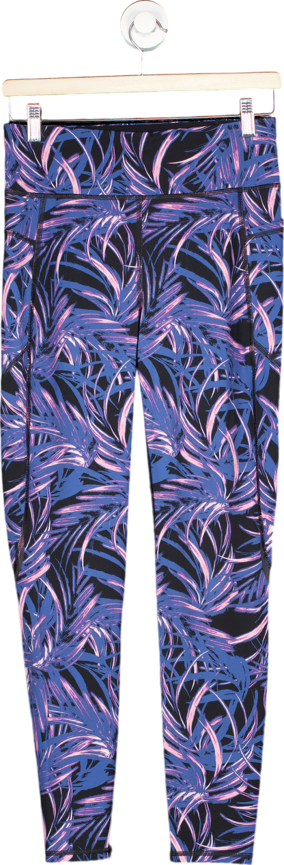 Sweaty Betty Black & Purple Zero Gravity Leggings UK M Full Length