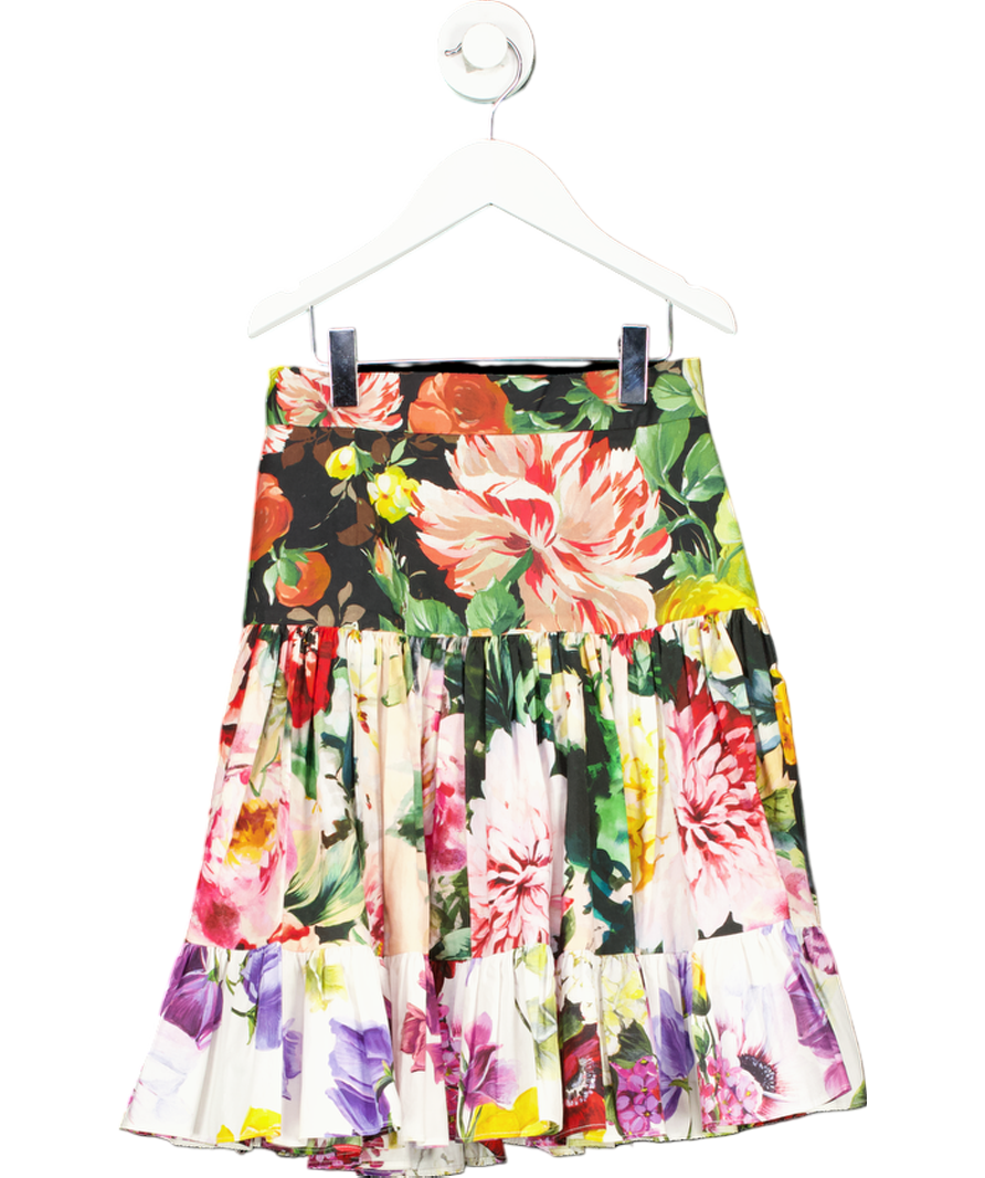 Dolce & Gabbana Multicoloured Cotton Floral Skirt 7 Years