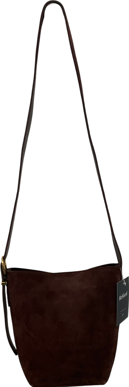 Madewell Brown The Essential Bucket Tote In Suede One Size