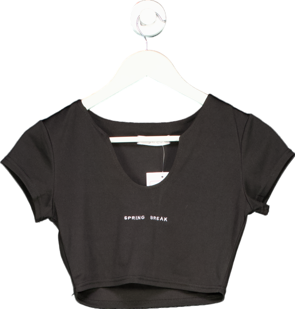 Sister Swim Black Spring Break Crop Top