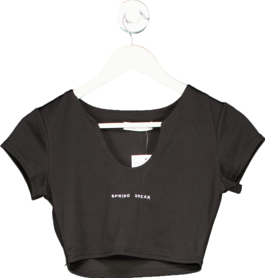 Sister Swim Black Spring Break Crop Top