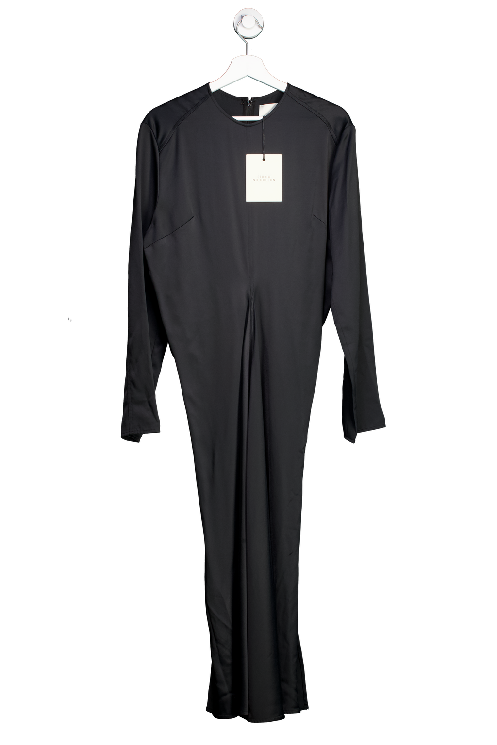 Studio Nicholson Welles Satin Midi Dress – In Midnight Blue Sz1 UK 10