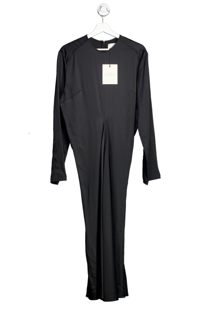 Studio Nicholson Welles Satin Midi Dress – In Midnight Blue Sz1 UK 10