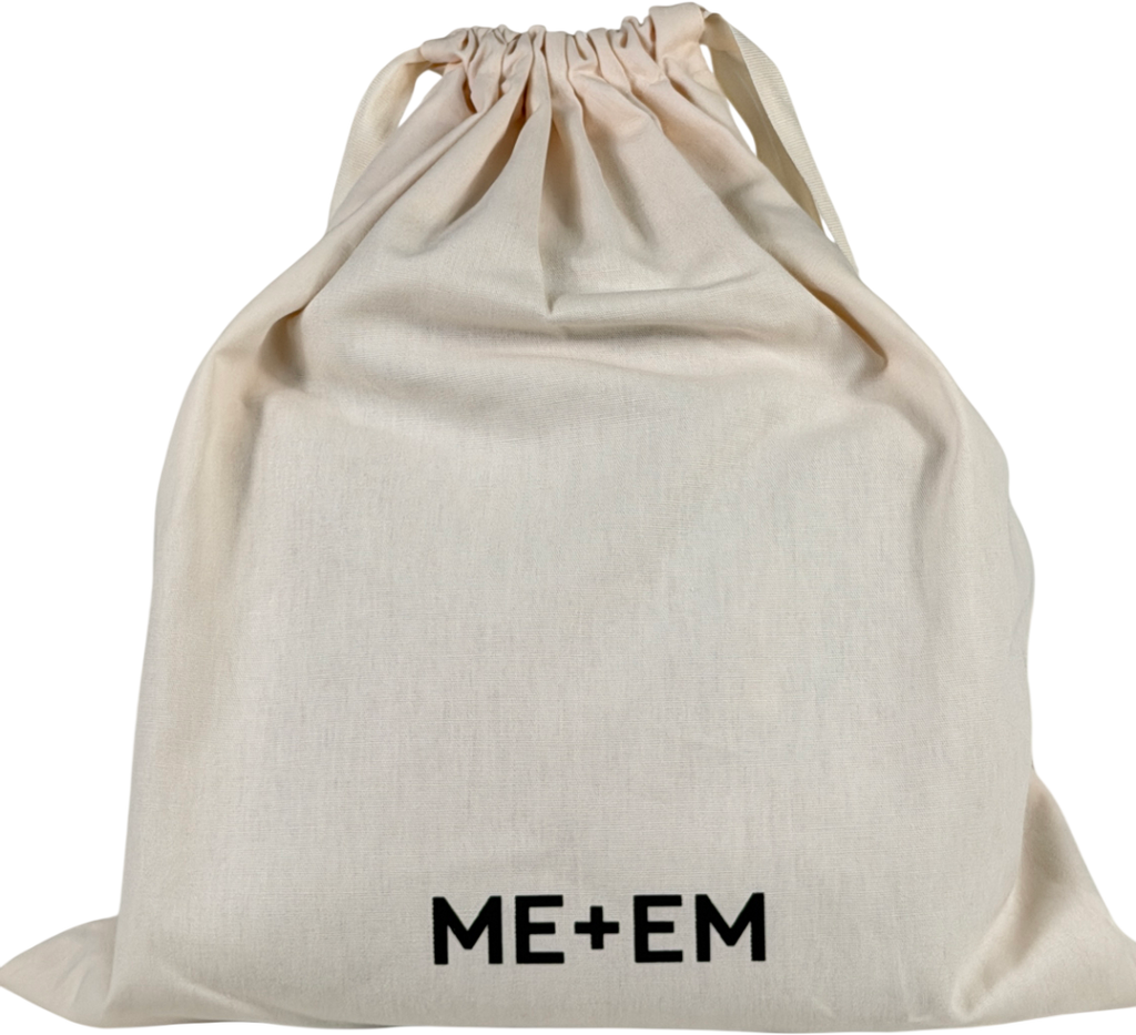 ME + EM Dusty Pink Mini Day Bag Raffia + Leather