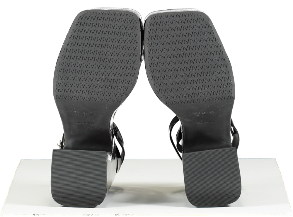 Vicenza Black Strappy Platform Heels UK 6 EU 39 👠