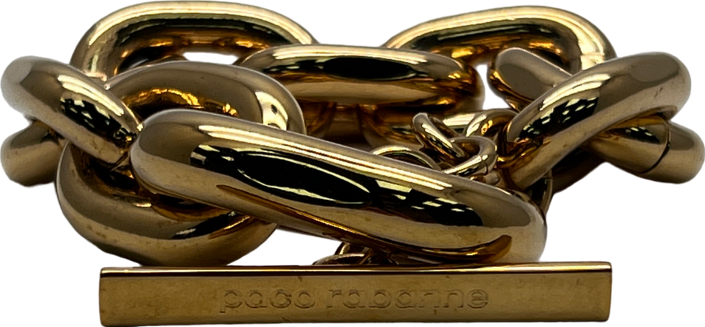 Paco Rabanne Gold Xl Link Chain Bracelet One Size