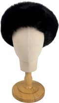 Goldbergh Black Froid Elastic Fur Headband Width 11cm