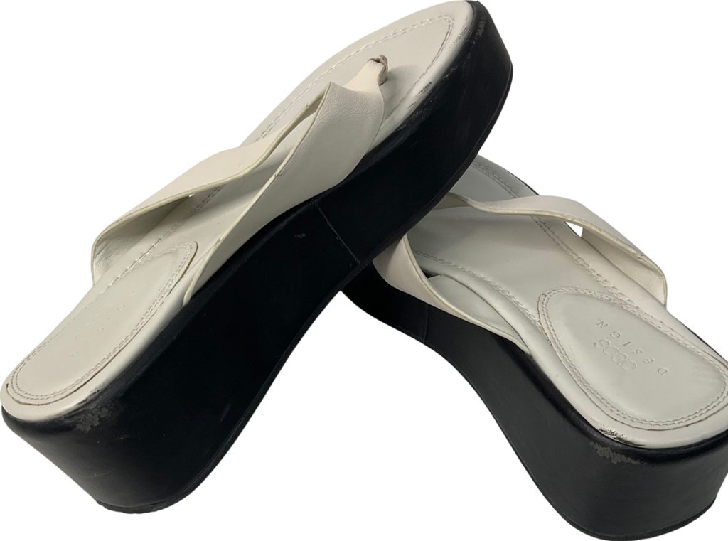 ASOS Cream Thong Platform Sandal UK 5 EU 38 👠